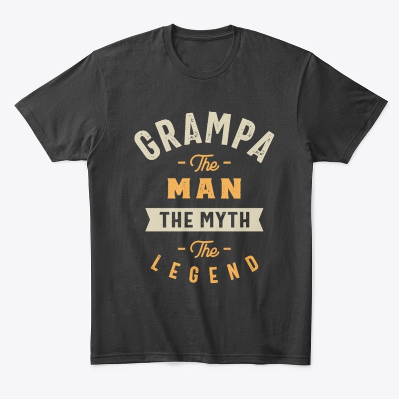 Mens Grampa The Man Legend Grandpa Gift