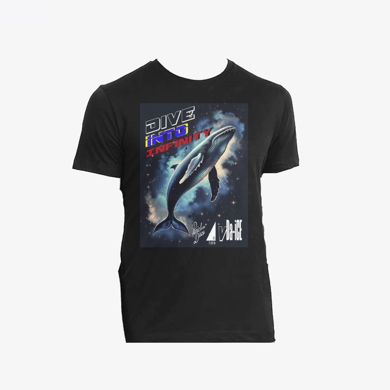 Dive Into Infinity Dark Whale Unisex Tee