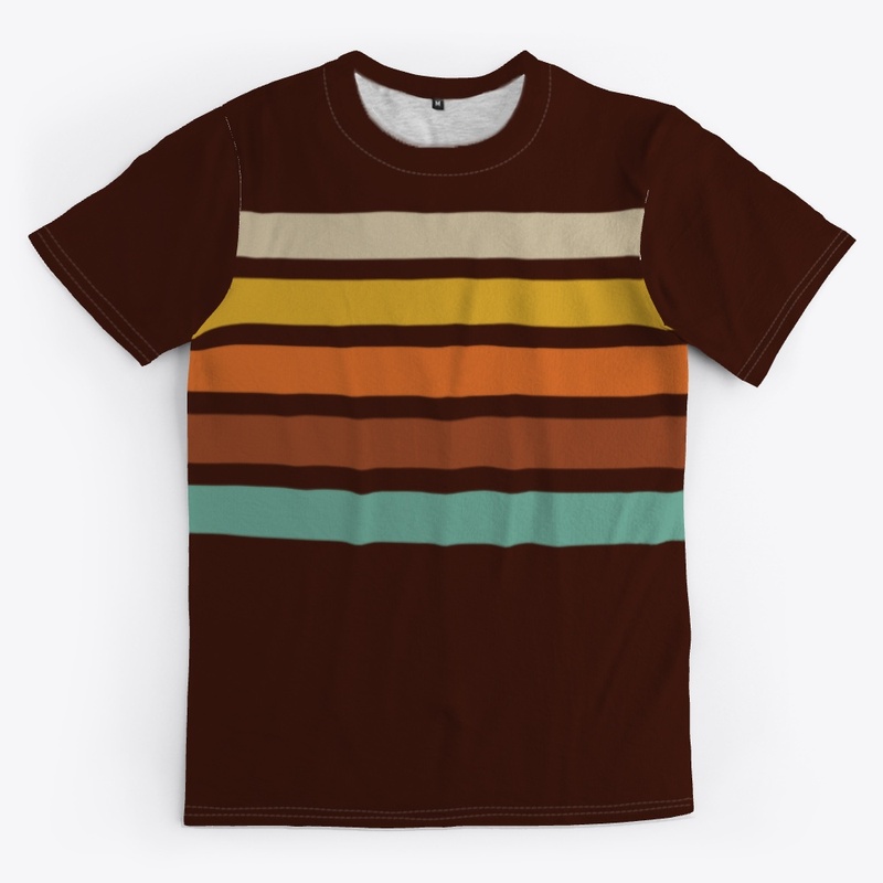 Motokiyo Abstract Colorful Retro Stripes