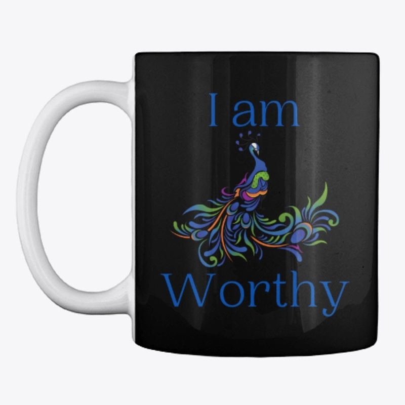 I Am Worthy Peacock Design 