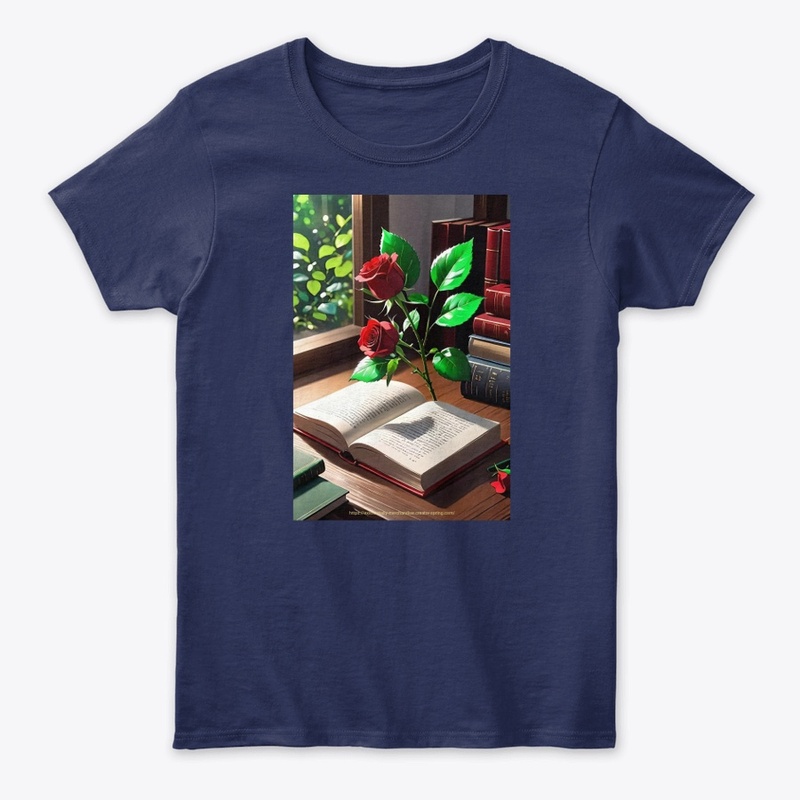 Rose with Book