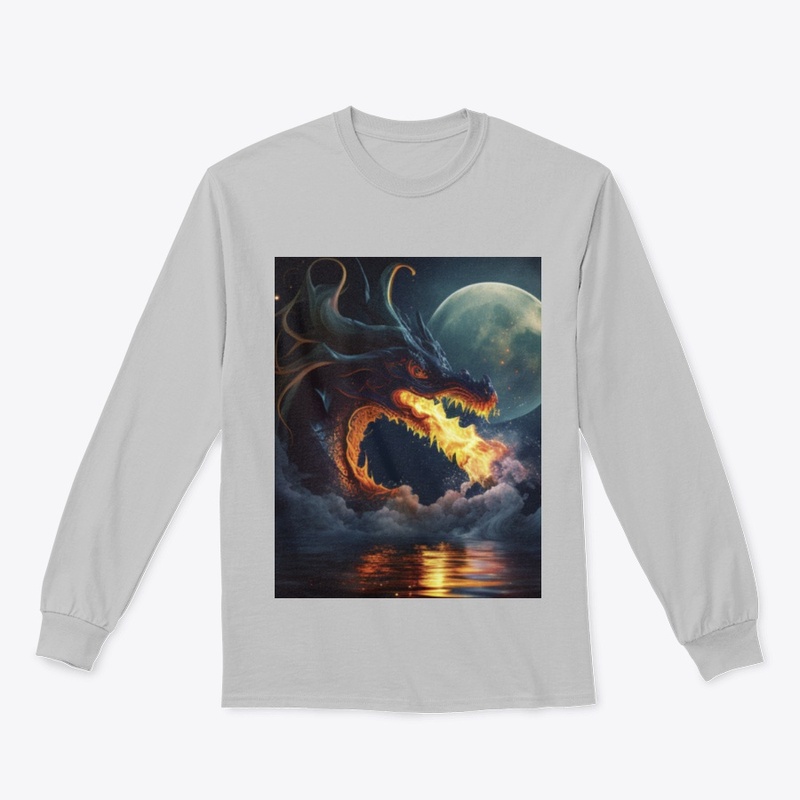 Dragon and moon