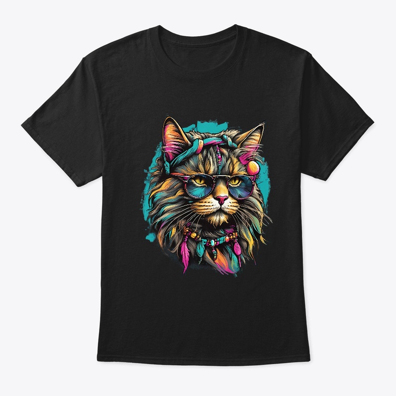 a hippy cat head