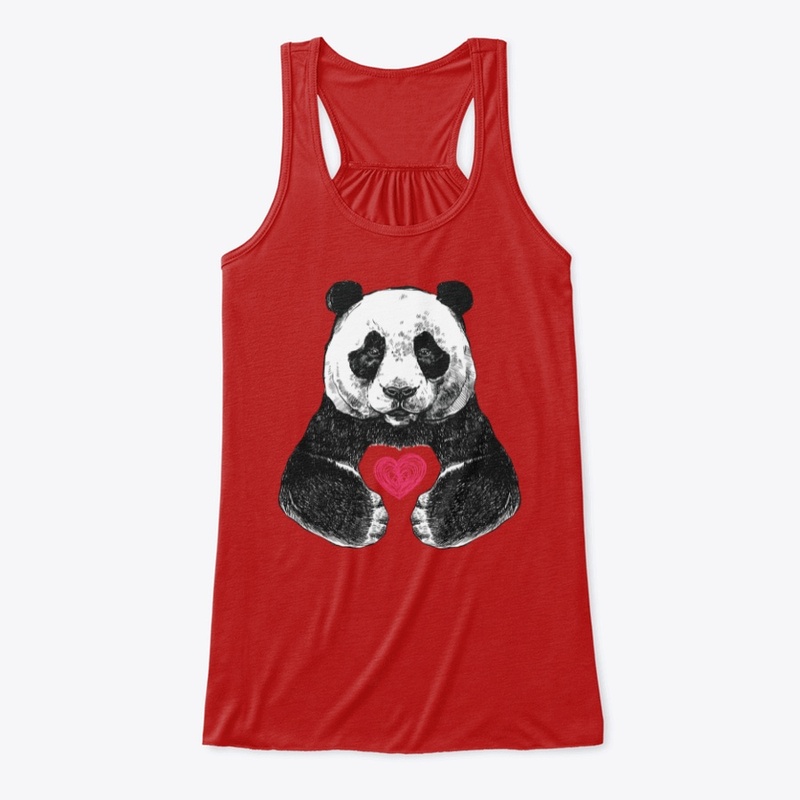 panda and heart -international panda day