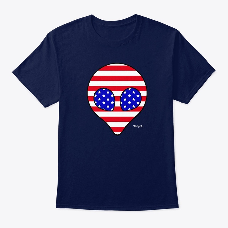 ALIEN FACE FLAG