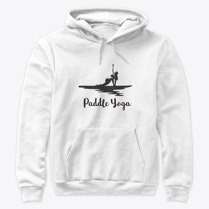 SUP, paddle board yoga woman silhouette