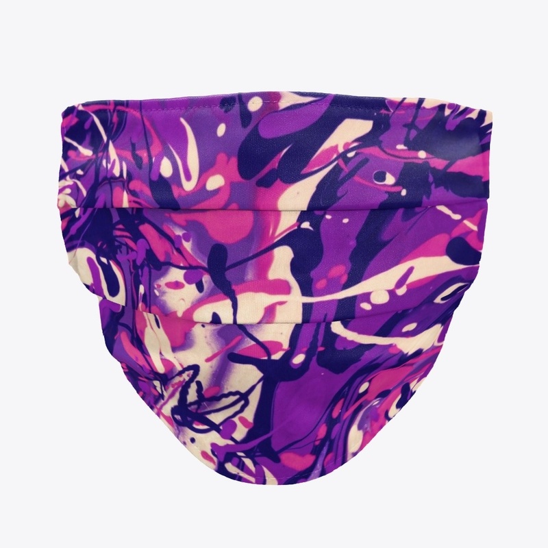 Purple White Black and Pink