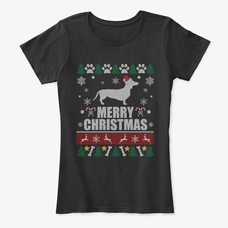 Ugly Christmas Sweater Dachshund Dog fit