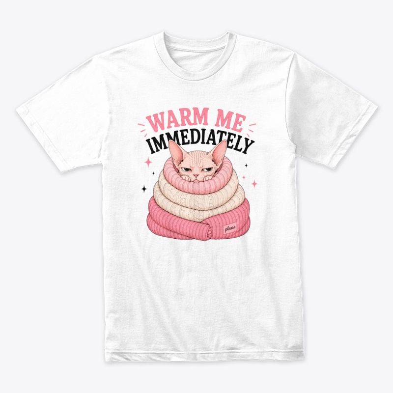 Warm Me Immediately Sphynx Cat