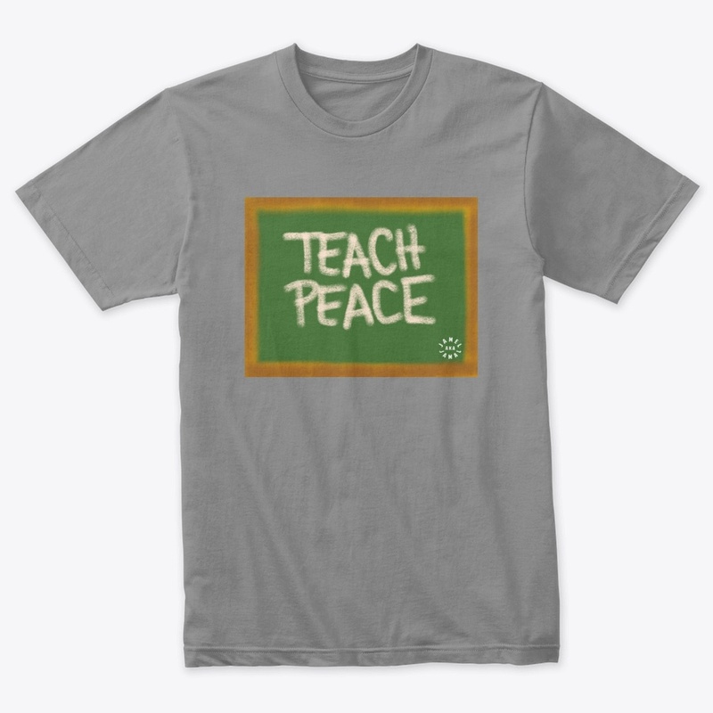 TEACH PEACE  | BLACK LOGO ON BACK