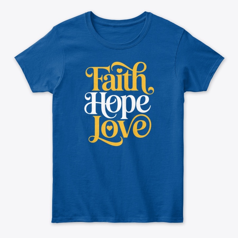 Faith Hope Love Typography