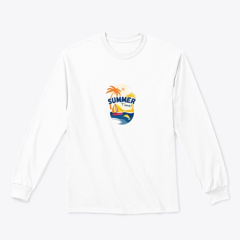 Summer Time Vibes White T-Shirt