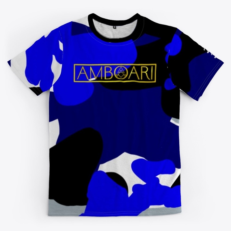 blue camo signature logo design 