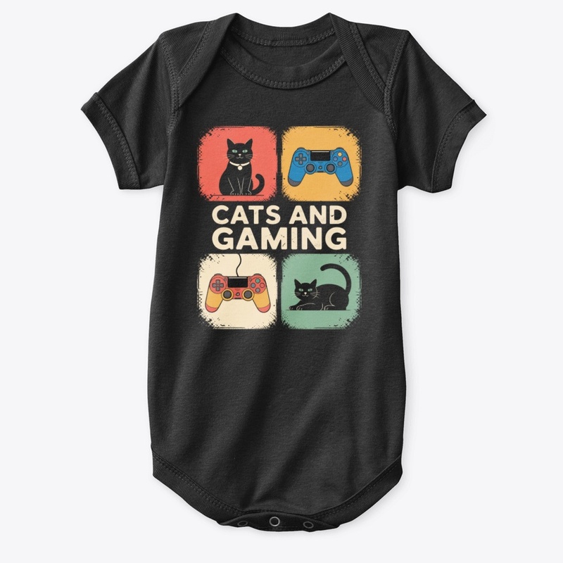 Cats and Gaming Funny Gamer Cat