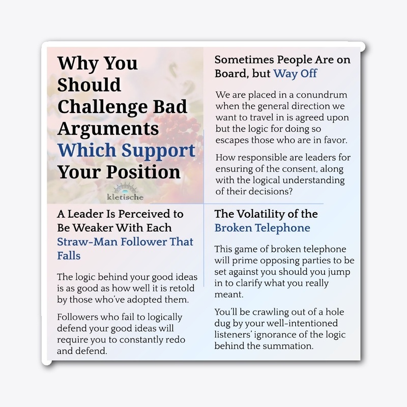 Bad Arguments Which Support You
