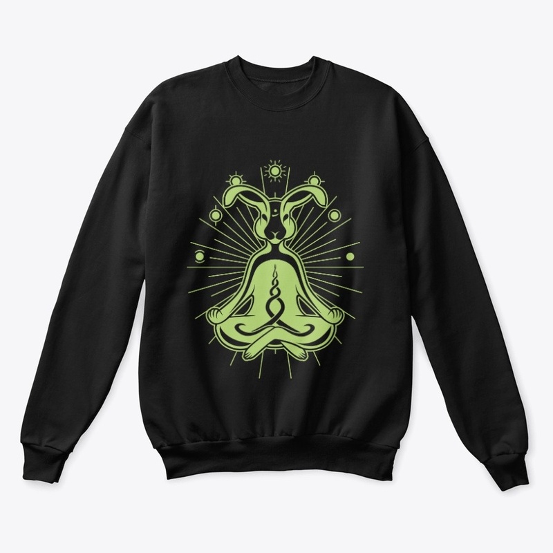 Meditating Green Rabbit