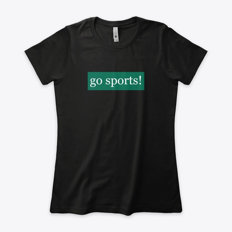 Go Sports Written in White on Green