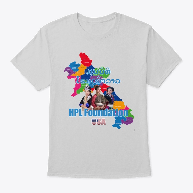 HPL Blue Lettering over map