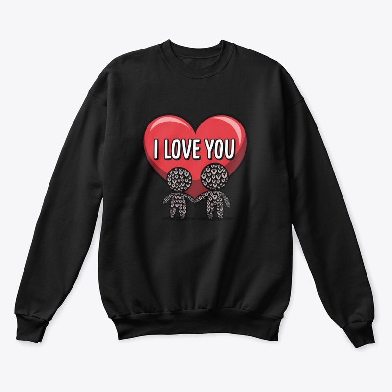"I Love You - Cute Couples Graphic Tee"