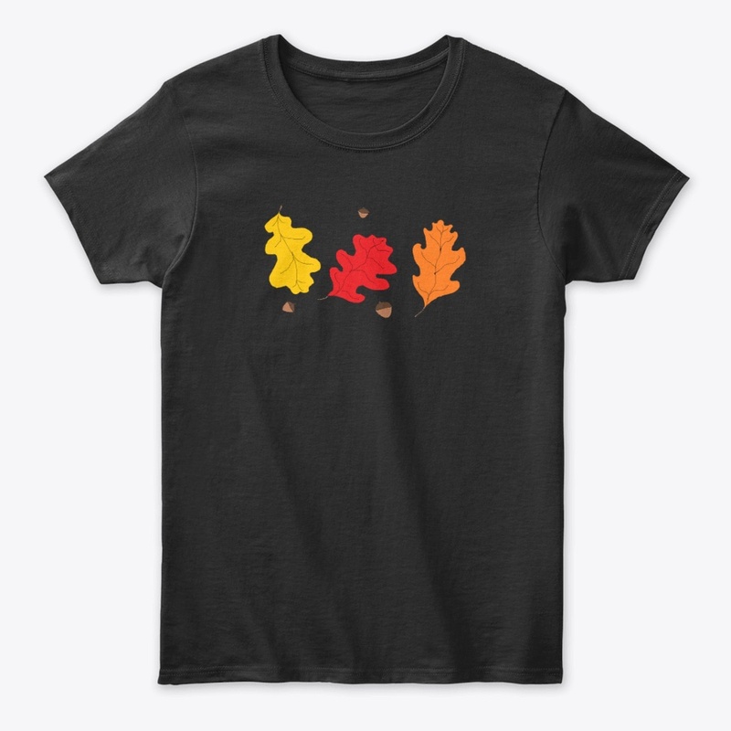 Fall's Oak Leaves and Acorns
