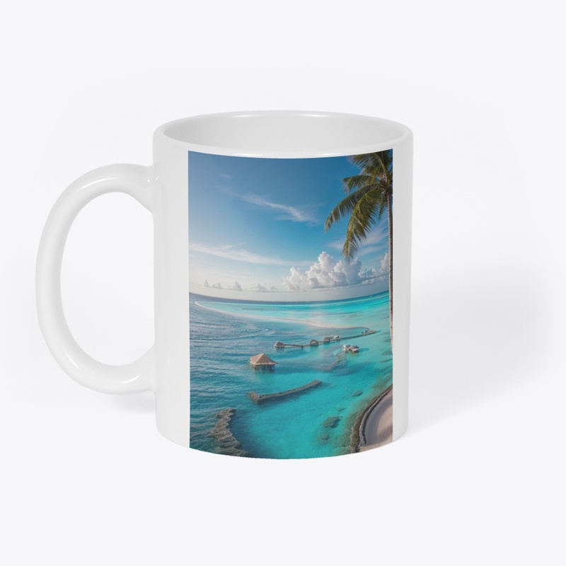 Coffee Mug, With Maldives Landscapes