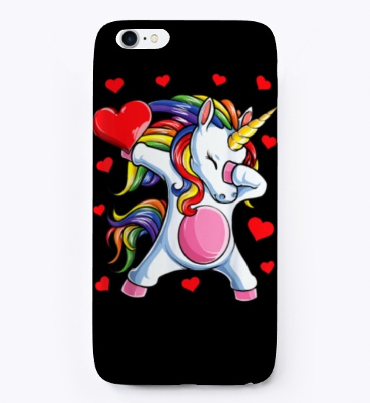 Dabbing Unicorn Valentines Day
