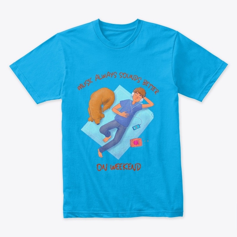 Weekend music lover tee
