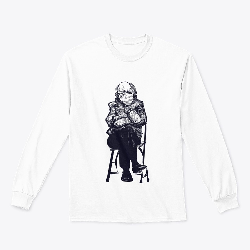 Sitting BErnie Illustration