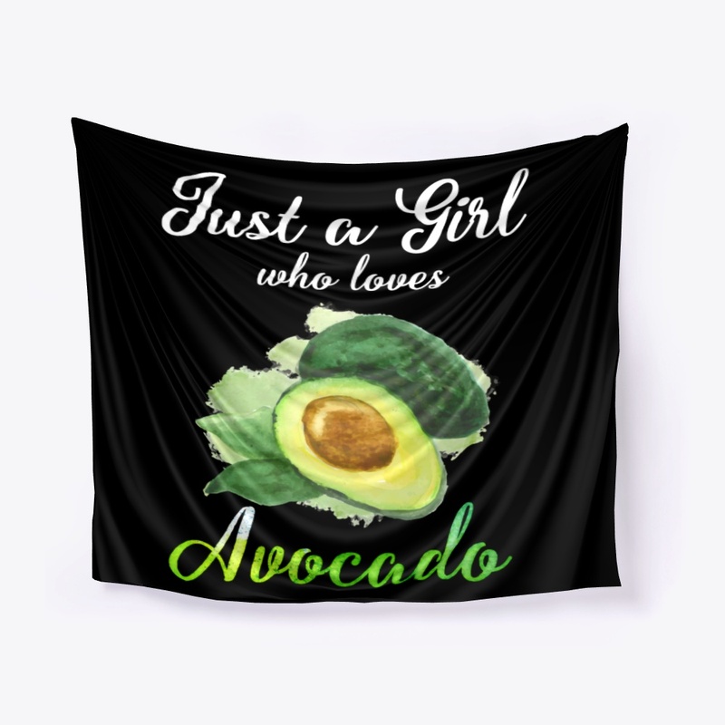 Girl Loves Avocado Watercolor Style