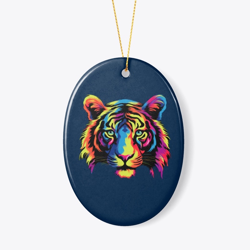 vibrant colors tiger