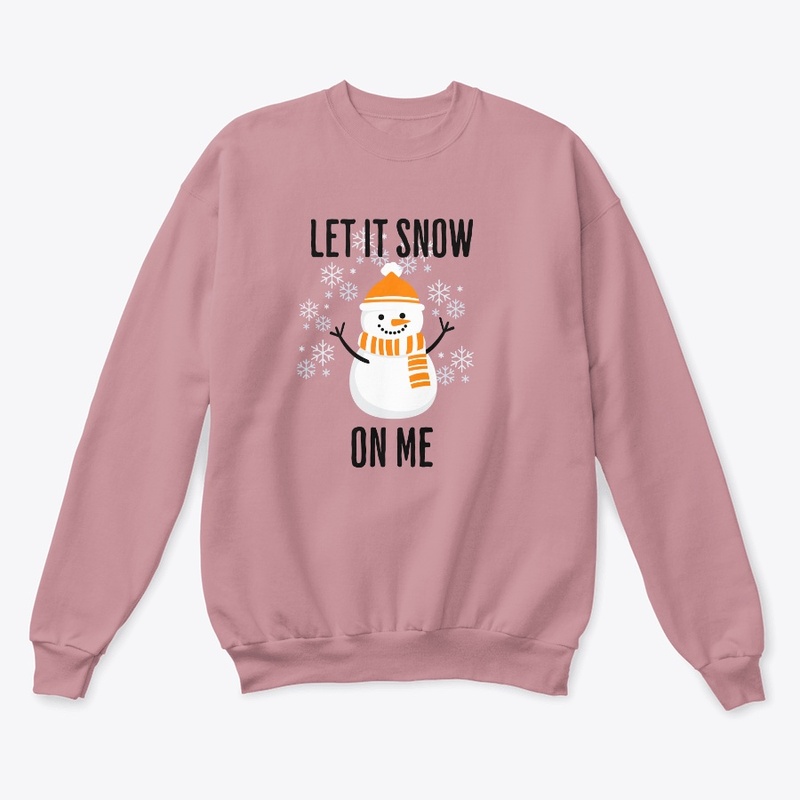 Let it snow me cute orange snowman