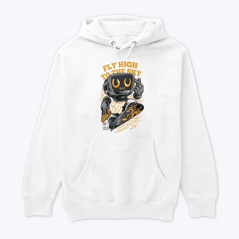 Fly High To The Sky Premium Hoodie