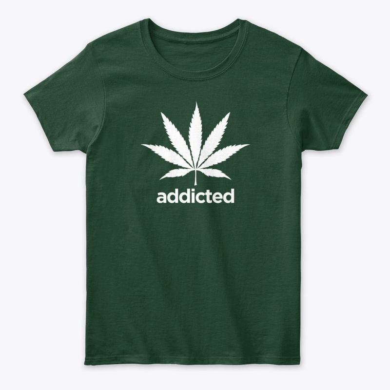 Addicted Weed Leaf