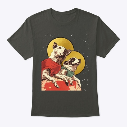 Belka And Strelka Smoke Gray T-Shirt Front