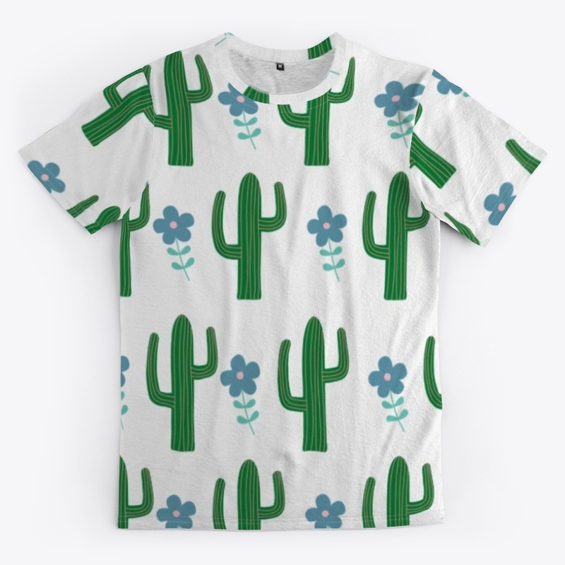 Cactus seamless pattern design