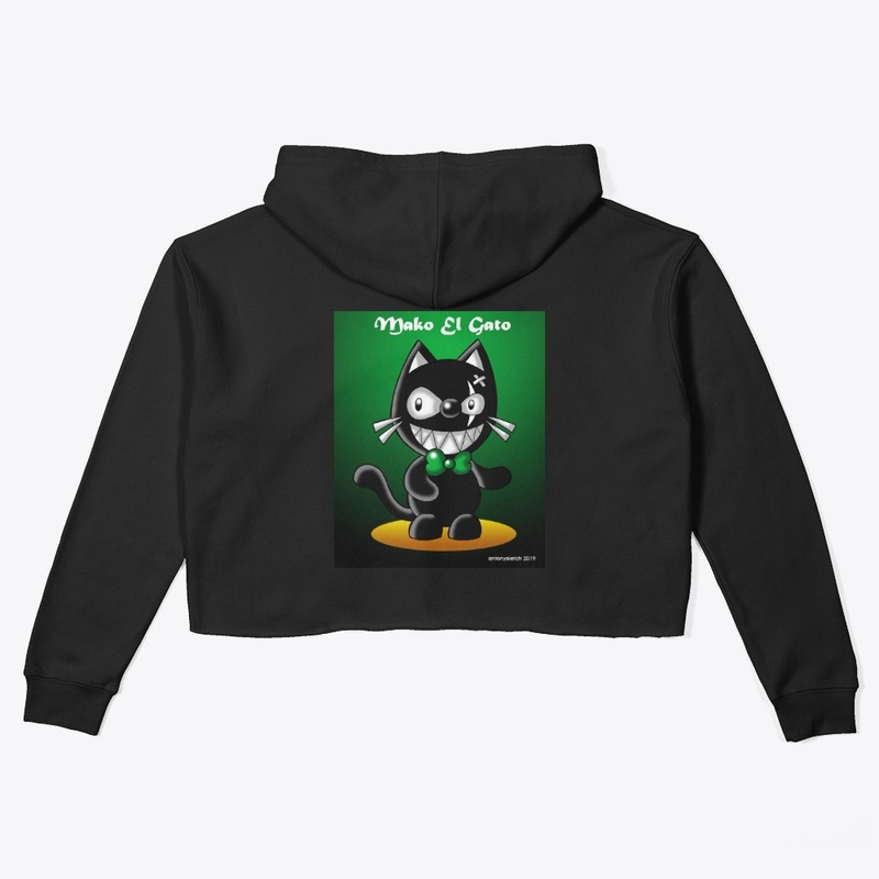 Mako el gato women's hoodie