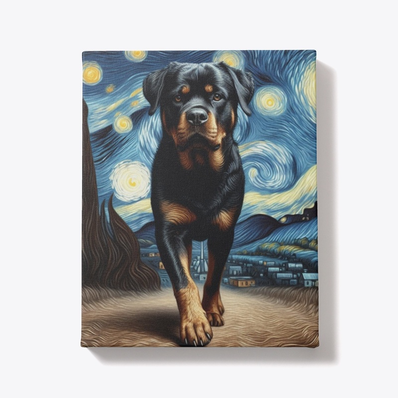 Rottweiler Starry Night