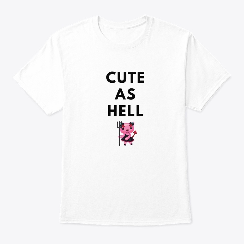 Cute As Hell Demon Pink Kitty