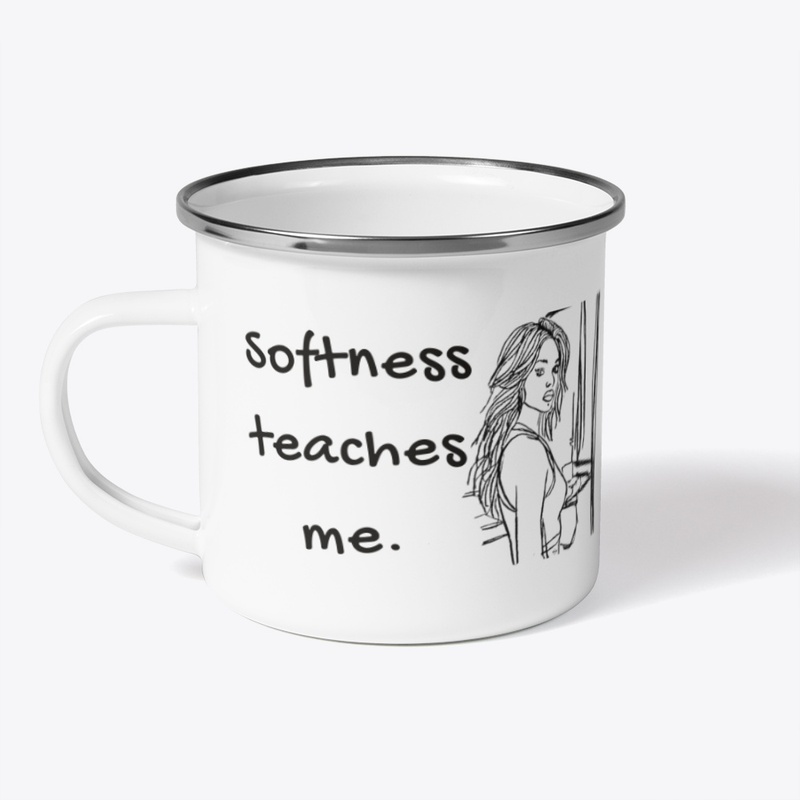 Softness Teaches Me – Line Art Mug