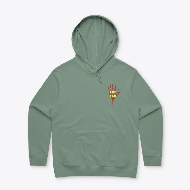 Women's hooded sweatshirt.