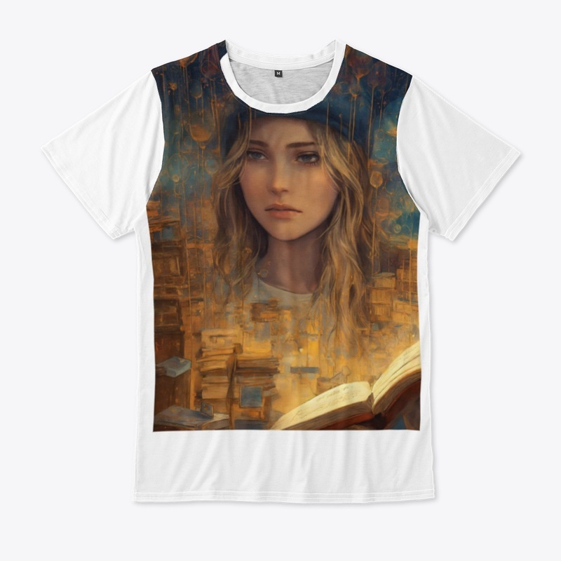 a girl with thoughts
