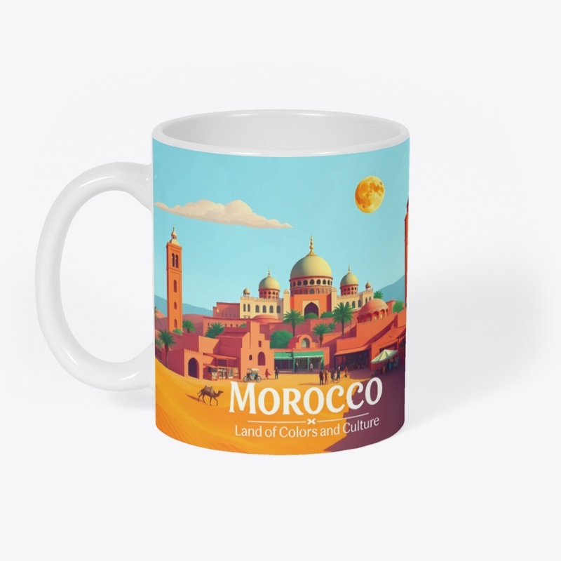 Morocco Vibrant Cityscape Art