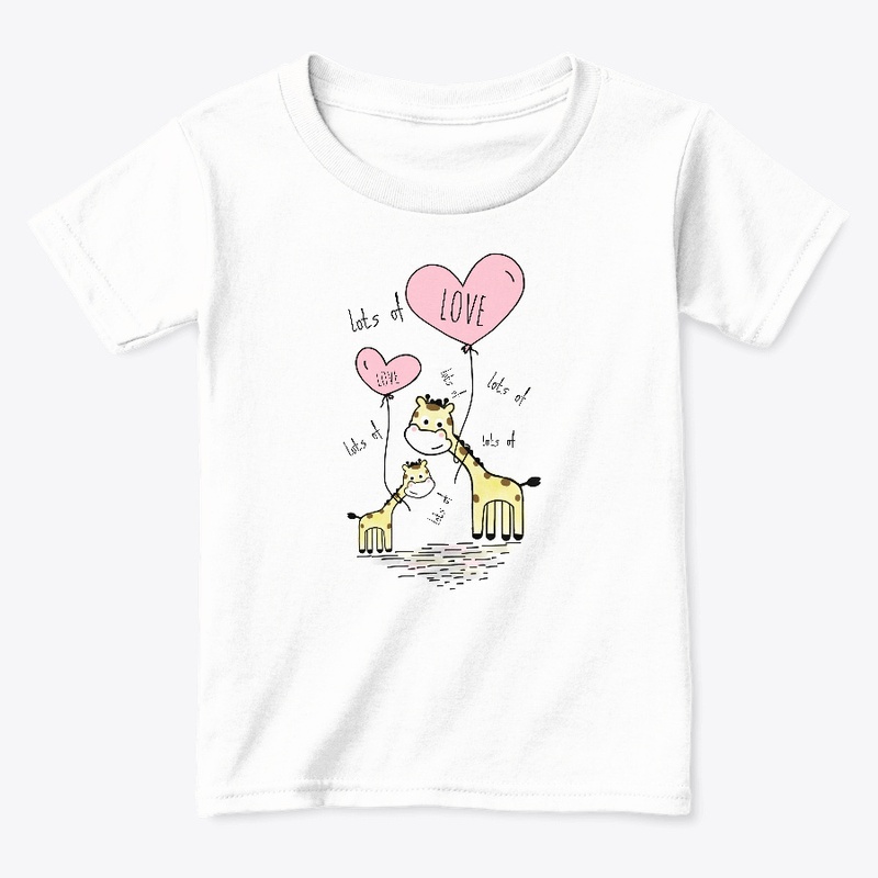 Lots of love from baby giraffes