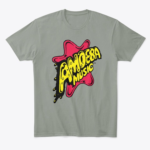 Amoeba Color Logo Tee Grey T-Shirt Front