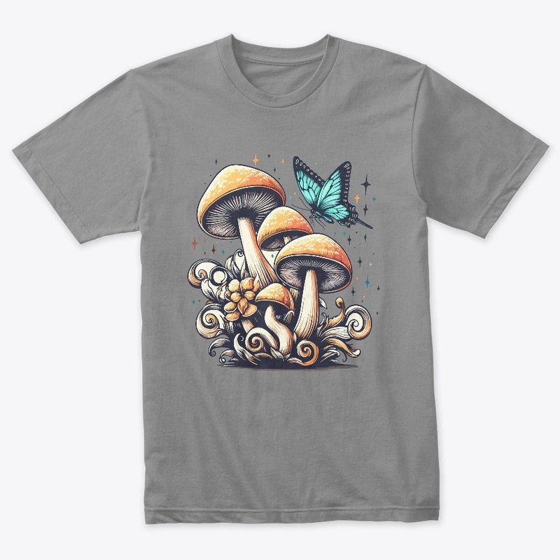 Butterfly on The Mushroom  T-Shirt