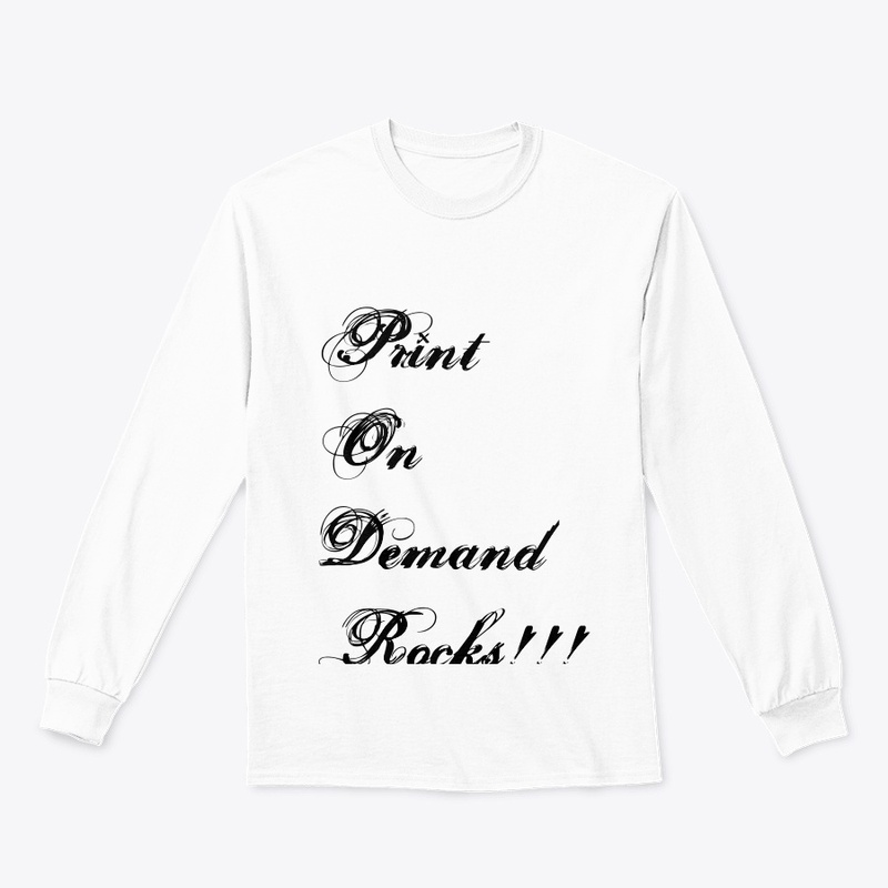 Print on demand rocks apparel