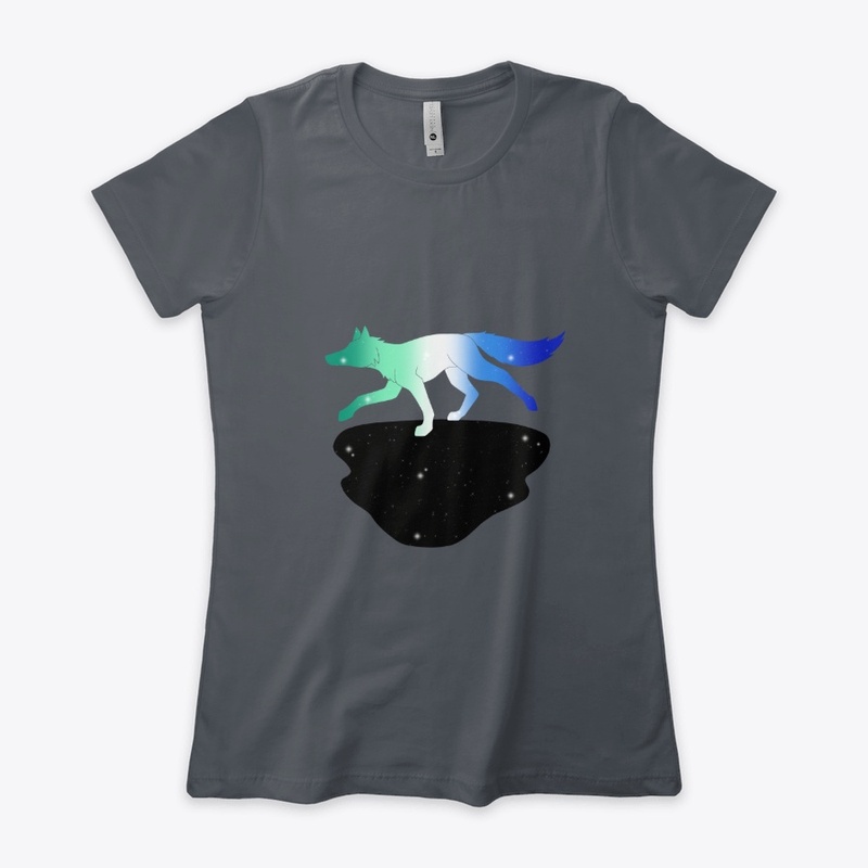 Mlm flag colored running starry fox