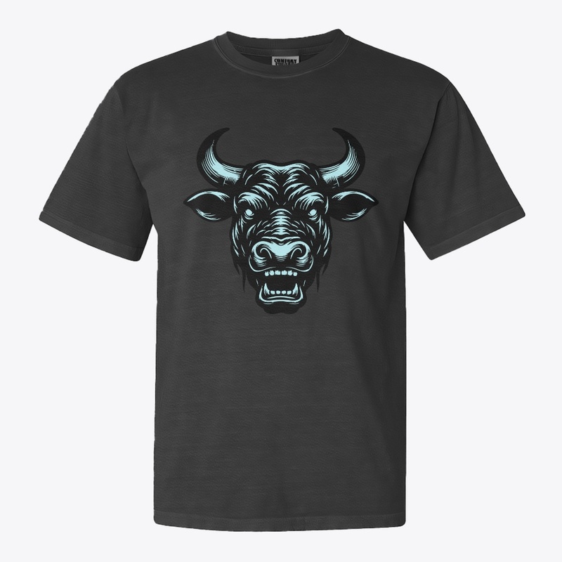 Wild Angry Cow Graphic