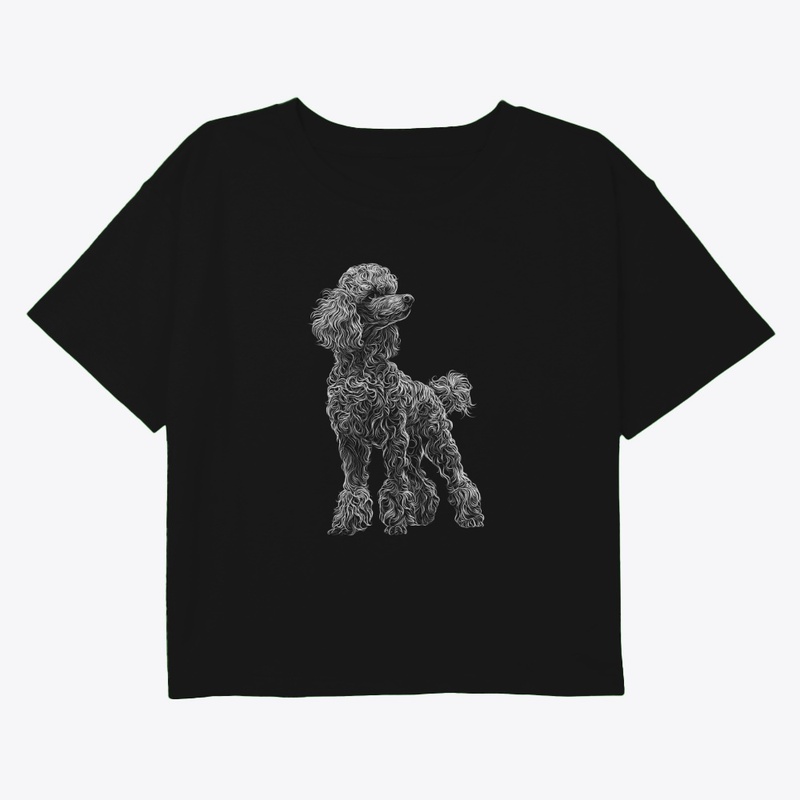 Elegant Poodle Line Dog
