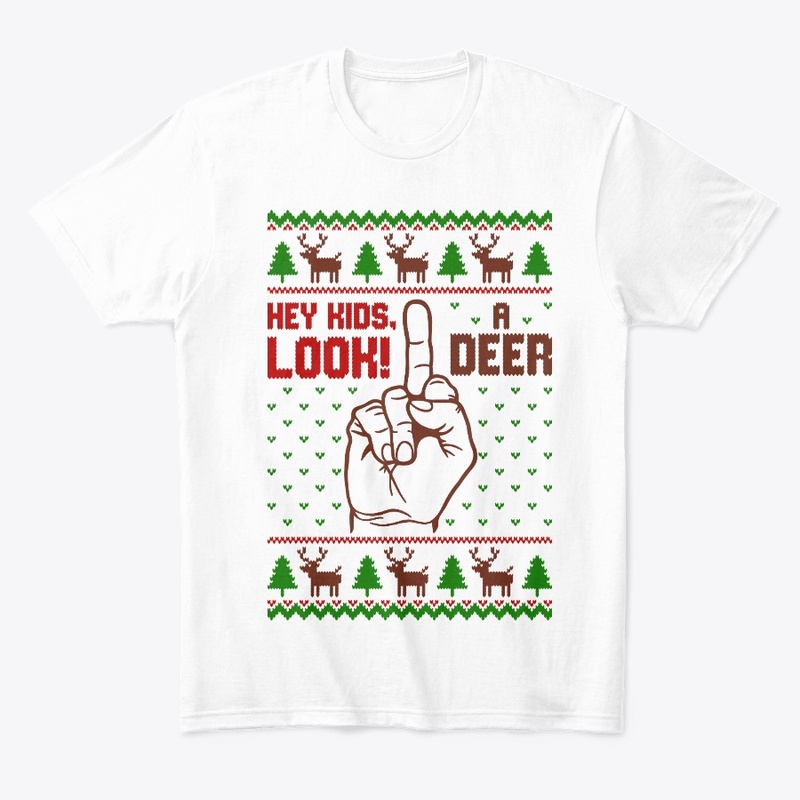 hey kids look a deer ugly sweater